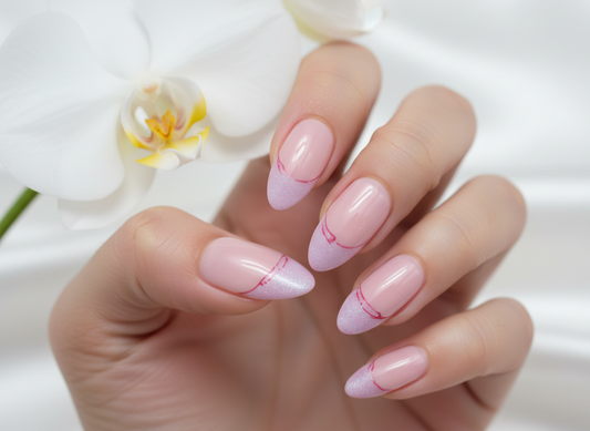 French Noor - Classic French Press on nail, Reimagined with Sparkle ✨