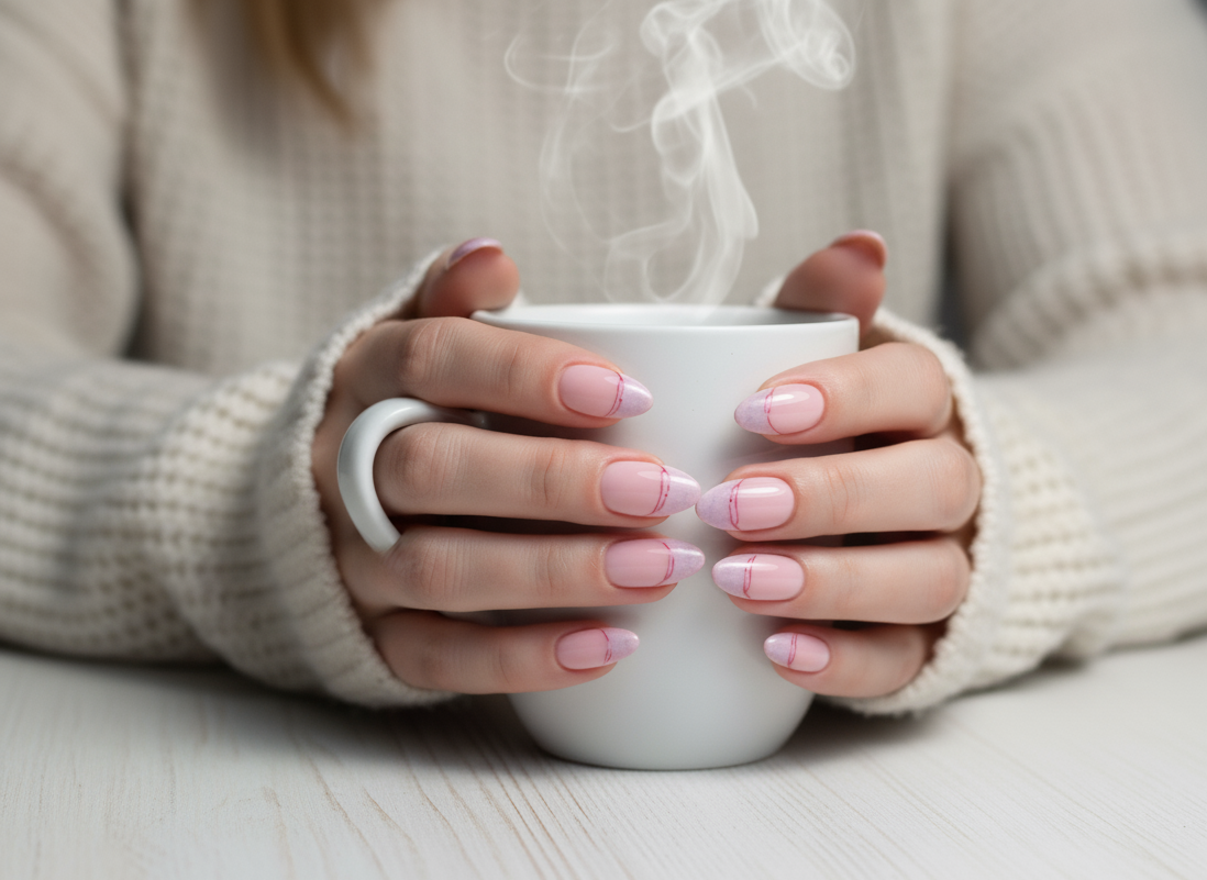 French Noor - Classic French Press on nail, Reimagined with Sparkle ✨
