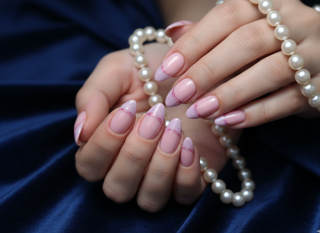French Noor - Classic French Press on nail, Reimagined with Sparkle ✨